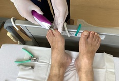 フットケアの様子